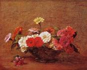 Zinnias - 亨利·方丹·拉图尔